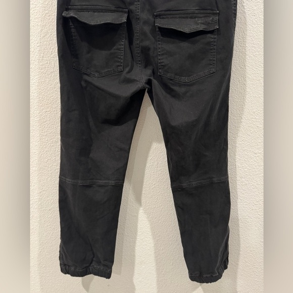 Nili Lotan Cropped Military Carbon Black Cotton Blend Zipper Pants Size 6 - Picture 12 of 16